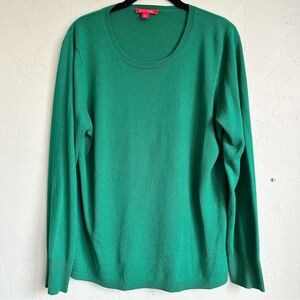 Roz & Ali Women Soft Luxe Knit Sweater Green Sz XL EUC‎ Spring St. Patrick’s Day